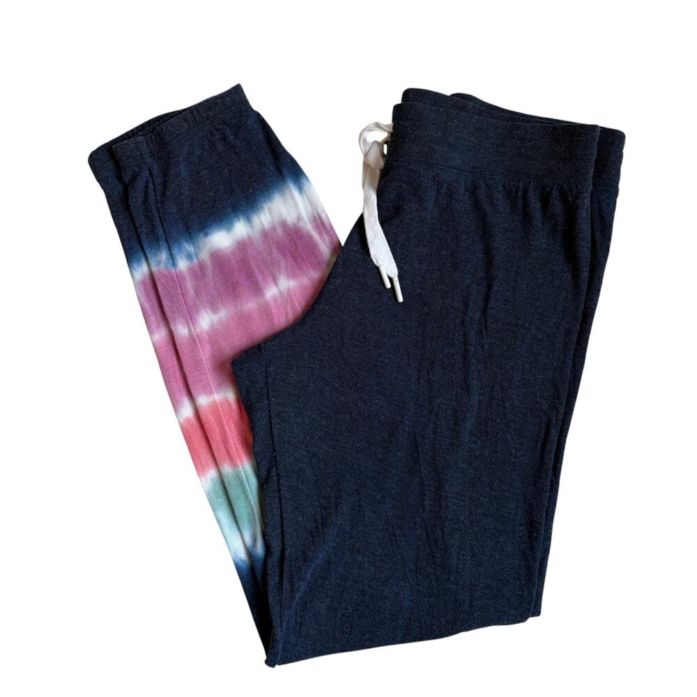 PJ Salvage Boho Gradient Tie-Dye Lounge Pants (Navy) - Size Medium